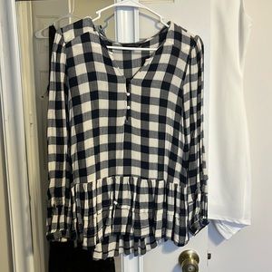 Women’s checkered print shirt